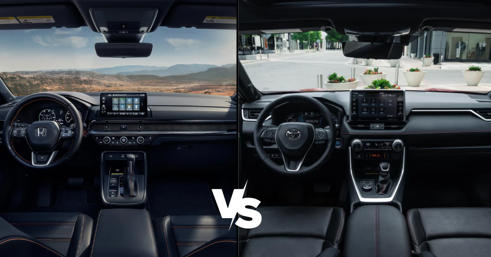 Honda CR-V vs. Toyota RAV4 interior
